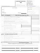 Individual Tax Return Form - City Of Monroe - 2009