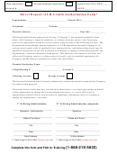 Direct Deposit (ach Credit) Authorization Form