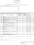 Quarterly Business And Occupation Tax Return Form - City Of Oak Hill
