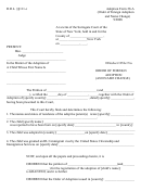 Adoption Form 28-a - Order Of Foreign Adoption And Name Change - New York Surrogate Court