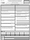 Application For Certificate Of Registration For Coal Severers And/or Processors Form - Commonwealth Of Kentucky Printable pdf