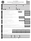 Form 355sbc - Small Business Corporation Excise Return - 2001 Printable pdf