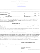 Application For Contiguous Establishment License Form