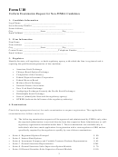 Form U10 - Uniform Examination Request For Non-Finra Candidates Printable pdf