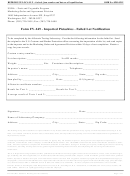 Form Fv-249 - Imported Pistachios - Failed Lot Notification