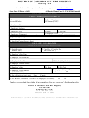 District Of Columbia New Hire Registry Reporting Form