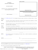 Form Mbca-20a - Articles Of Charter Surrender - Domestic Business Corporation