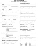 Initial Evaluation Form - Orthopedics