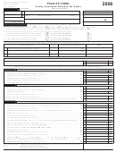 Form Ct-1120u - Unitary Corporation Business Tax Return - 2006