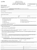 Form A-1730 - Claim For Refund Of Paid Audit Assessment