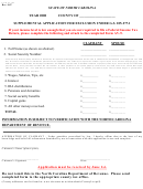 Form Av-9b - Supplemental Application For Exclusion Under G.s. 105-277.1 - 2008