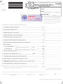 Form Tc-62s Draft - Sales And Use Tax Return Single Place Of Business