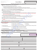 Form Reg-1 Draft - Business Taxes Registration Application