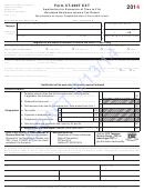 Form Ct-990t Ext - Application For Extension Of Time To File Unrelated Business Income Tax Return - 2014