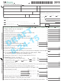 Form 1a Draft - Wisconsin Income Tax - 2015