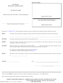 Form Mbca-21 - Domestic Business Corporation Articles Of Entity Conversion