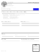 Form Cr132 - Application For Name Reservation - Oregon Secretary Of State