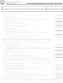 Form Ia 123 - Iowa Net Operating Loss (nol) Worksheet