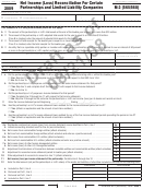Form M-3 (565/568) Draft - Net Income (Loss) Reconciliation For Certain Partnerships And Llcs - 2009 Printable pdf