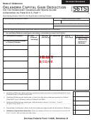 Form 561s Draft - Oklahoma Capital Gain Deduction For The Nonresident Shareholder - 2009