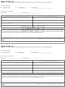 Form Pte-ta Draft - New Mexico Non-resident Owner Income Tax Agreement - 2007