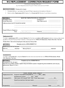 W-2 Replacement/correction Request Form