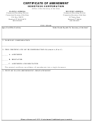 Certificate Of Amendment Nonstock Corporation - Connecticut Secretary Of The State