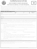 Form Tc244 - Agent's Statement Of Authority And Knowledge - 2008
