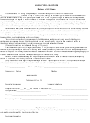 Trip Or Activity Liability Release Form (18 Years Of Age Or Older)