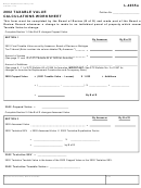 Form L-4035a - Taxable Value Calculations Worksheet