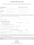Vendor Information Form