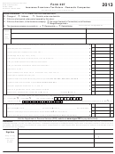 Form 207 - Insurance Premiums Tax Return - Domestic Companies - 2013