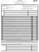 Form 207 - Insurance Premiums Tax Return Domestic Companies - 2010