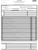 Form 207 - Insurance Premiums Tax Return Domestic Companies - 2008 Printable pdf