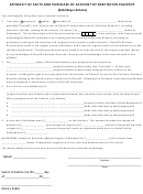 Affidavit Of Facts And Purchase Of Account By Debt Buyer Plaintiff Form