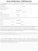 Child Release Form