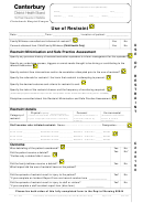 Use Of Restraint-Restraint Minimisation And Safe Practice Assessment Form Printable pdf
