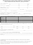Dexter Regional High School Emergency Information Form
