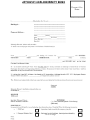 Affidavit-cum-indemnity Bond Form