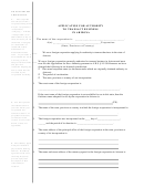 Form Cf:0026 - Application For Authority To Transact Business In Arizona - 2006