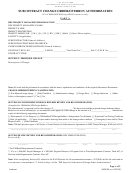 Subcontract Change Order/overrun Authorization Form