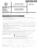 Form Vsd 775.1 - Unable To Locate Beneficiary Affidavit