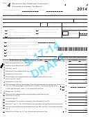 Form 4 - Wisconsin Non-combined Corporation Franchise Or Income Tax Return - 2014
