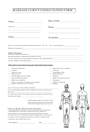 Massage Client Consultation Form