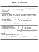 Form Ga - Employment Application Form