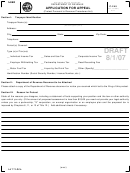 Form C-245 Draft - Application For Appeal