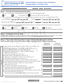 Form Il-1040 Draft - Schedule Nr - Nonresident And Part-year Resident Computation Of Illinois Tax - 2012