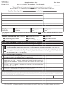 Virginia Form Gjc - Application For Green Jobs Creation Tax Credit - 2016