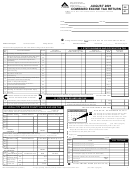 Combined Excise Tax Return Form - August 2001