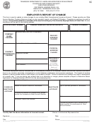 Form Lb-0792 - Employer's Report Of Change Form - Tennessee Department Of Labor And Workforce Development
